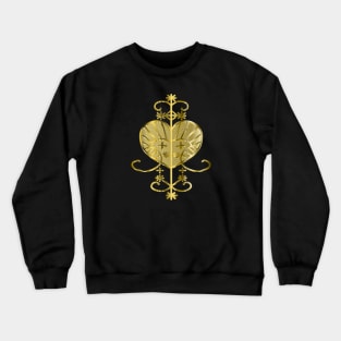 Erzulie Voodoo Veve - Filled Gold Crewneck Sweatshirt